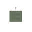 Ensemble de meuble-lavabo mural simple 24 po Aurilla avec comptoir en céramique blanc vert forêt et tablette de gauche Aurilla-641886403-737632749-737632751