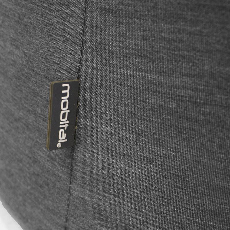 Repose-pieds Carpio Sunbrella, Gris anthracite