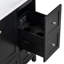 Single Bathroom Vanity With USB Charging, Two Doors And Three Drawers For Bathroom-1522577968