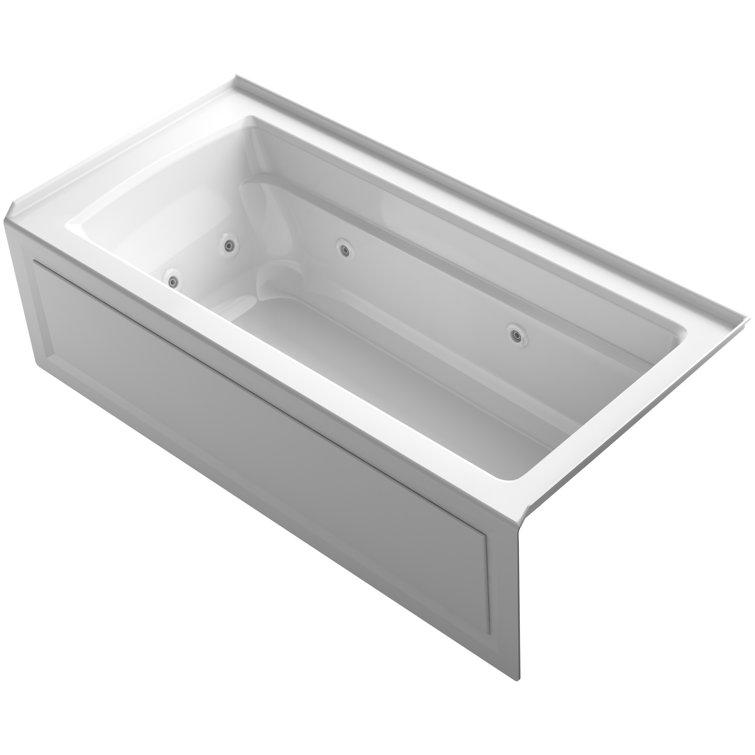 Archer® 66" X 32" Integral Apron Whirlpool with Integral Flange and Left-Hand Drain