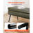 PU Leather Storage Ottoman Bench Shoe Seat with Storage & Metal Legs Green