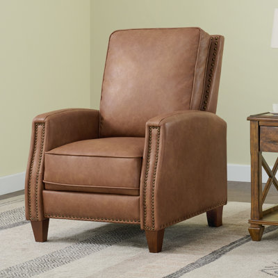 Bracking Upholstered Manual Push Back Recliner