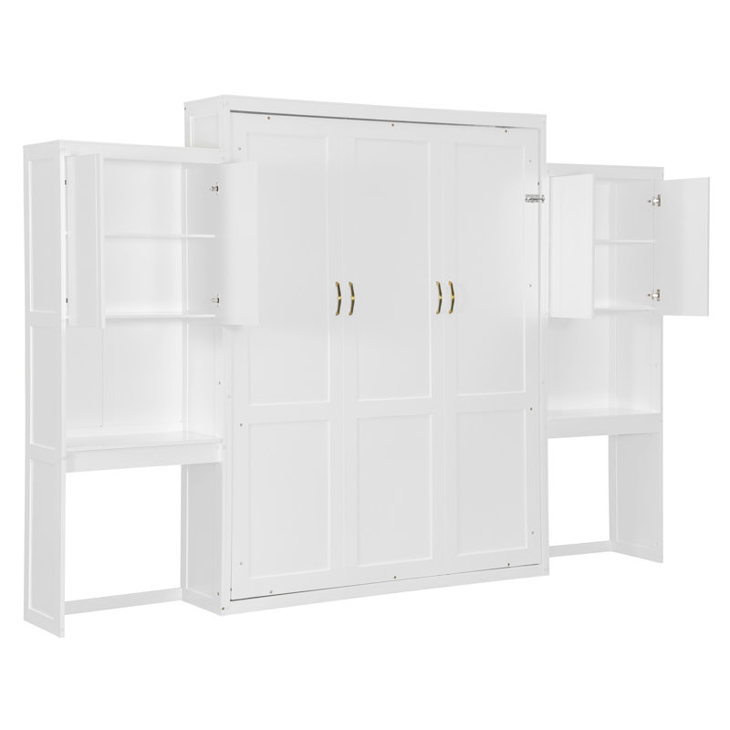 Grand lit escamotable peu encombrant, fabrication en bois, style moderne pour la maison