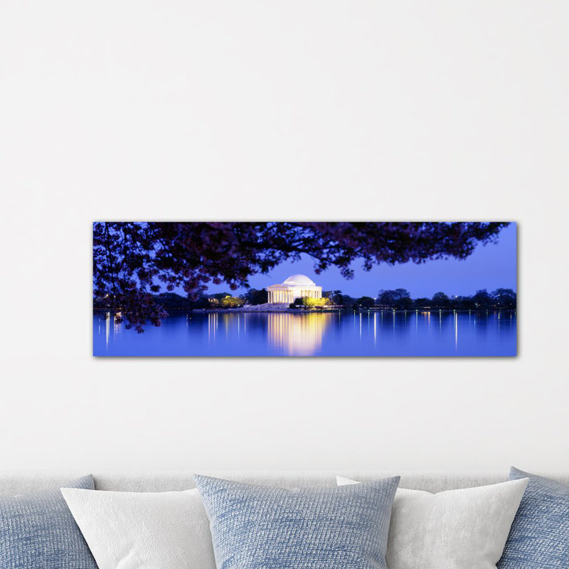 «Jefferson Memorial Washington, D.C», reproduction de photo sur toile, H 16 po x l 48 po x 1,5 po, Toile tendue
