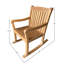 Chaise berçante d'extérieur en teck Nelvin