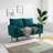Masterson Loveseat Sofa, 58" Love Seat for Small Spaces,Spring Cushions,Easy Assembly Sofa Couch w/Throw Pillow for Bedroom Living Room-740252158