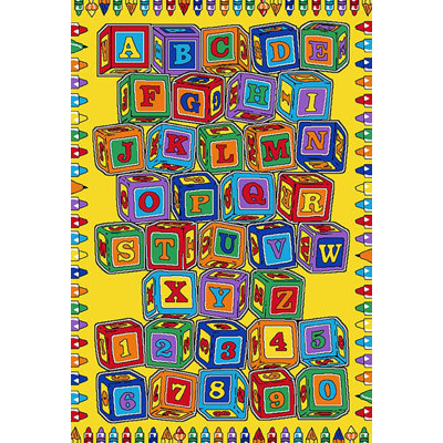 Streets Rectangle Polypropylene Rug