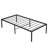 Heavy Duty Twin Size Black Metal Bed Frame With Fast And Easy Assembly, No Squeak, 750 - Pound Static Holding, Reinforced Mattress Support By Steel, Storage Underneath Bed, Part Connection Holes,-1979955208