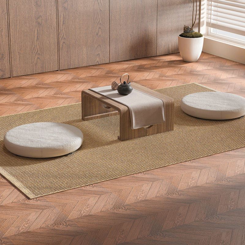 12'' W x 12'' L Peel and Stick Vinyl Floor Tiles,Luxury Vinyl Flooring (Set of 30), Brown