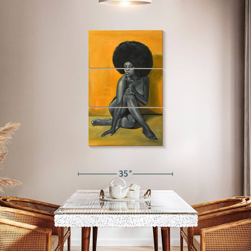 Leisha Black Essence I, 45" H x 28" W