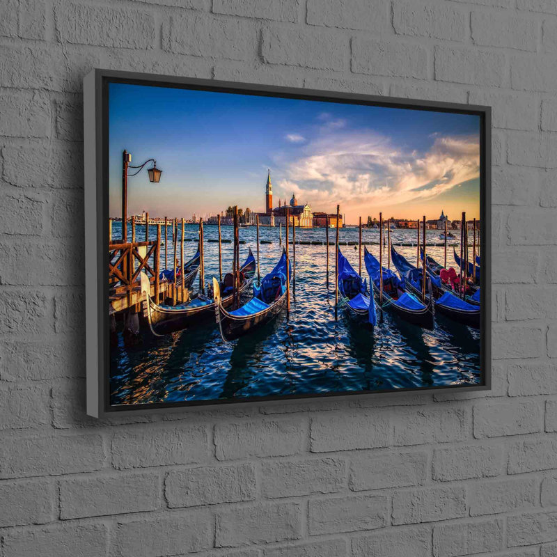 Print on Canvas, Framed Print without Mat, Black, 40 cm H x 60 cm W