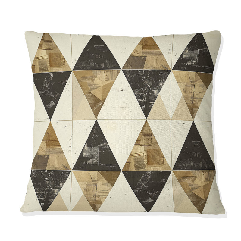 Coussin Brown, H 16 po x l 16 po