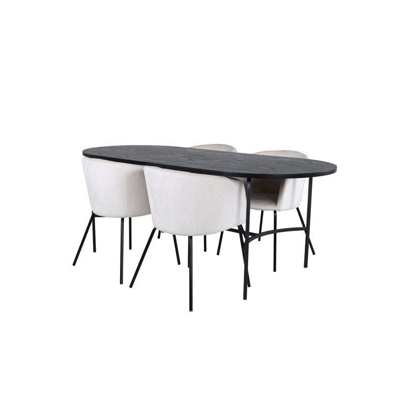 Skate 4 - Person Dining Set, Beige