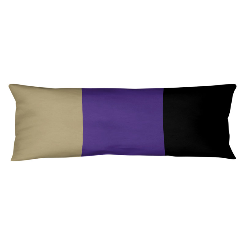 Polyester Medium Pillow, Alabama , Gold/Purple/Black