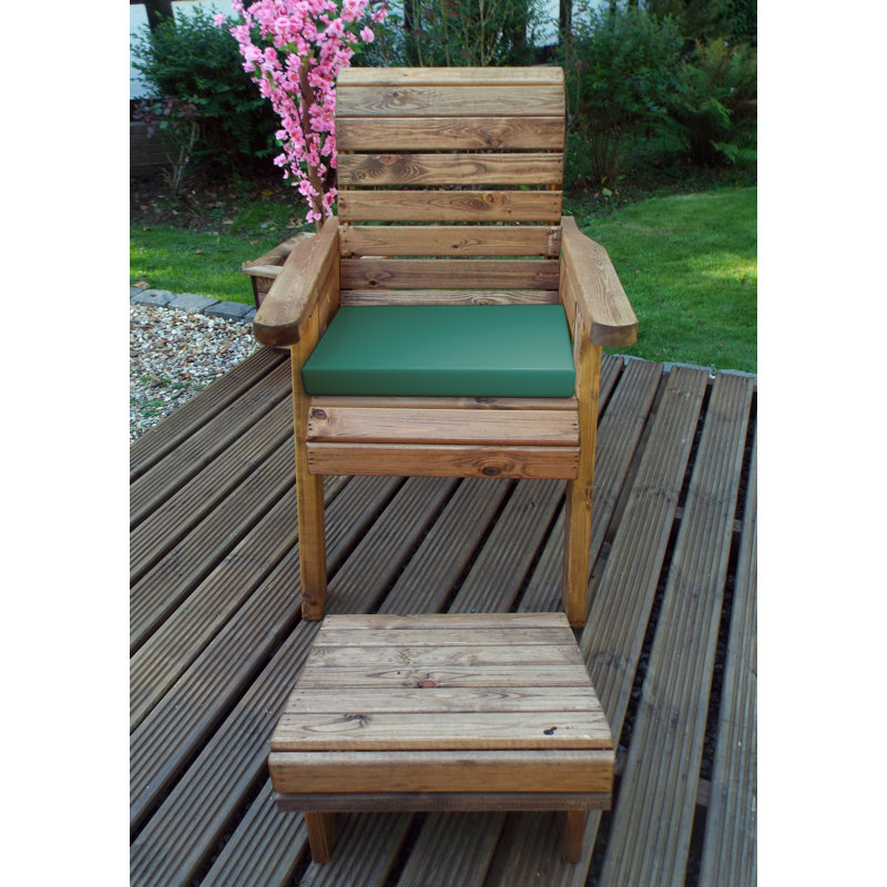 Farrar Wicker Outdoor Lounge Chair, Green