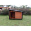 Niche pour chien d'extérieur et d'intérieur de 46 po en bois pour chiens de grande taille avec toit et base surélevée