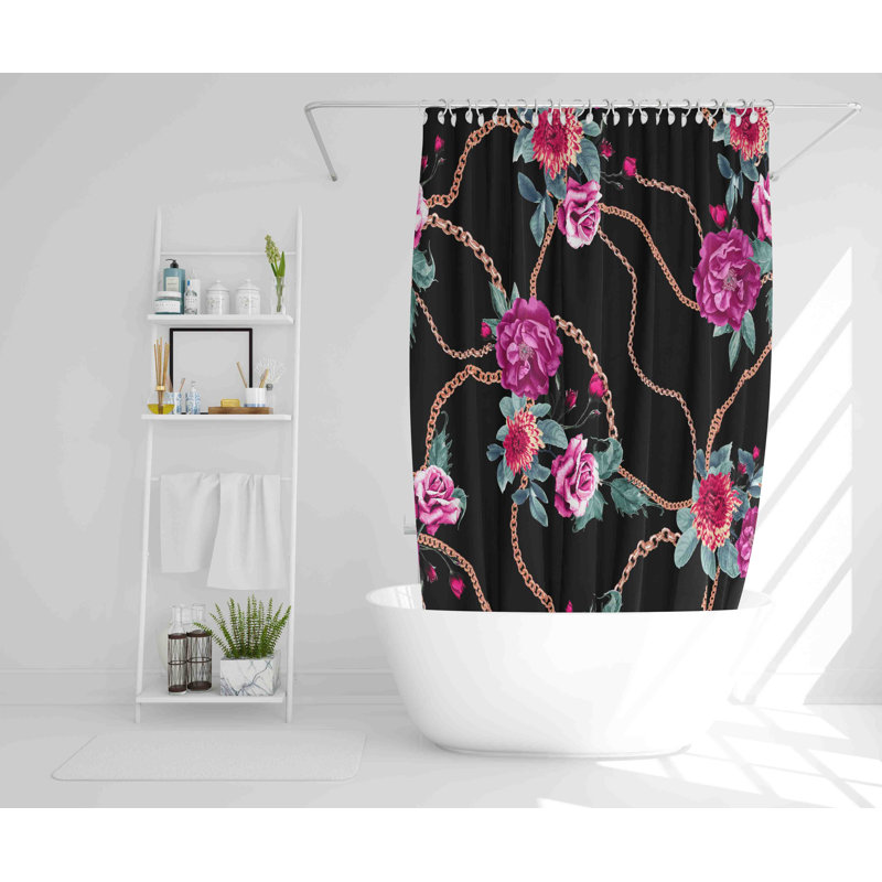 Neely Polyester Shower Curtain, 177cm H x 177cm W