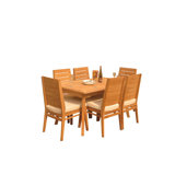 Outdoor 9 - Piece Teak Dining Set