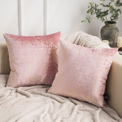 Bronzing Printed Velvet Collection Lumbar Pillow