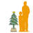 Small Gingerbread Christmas Tree Statue