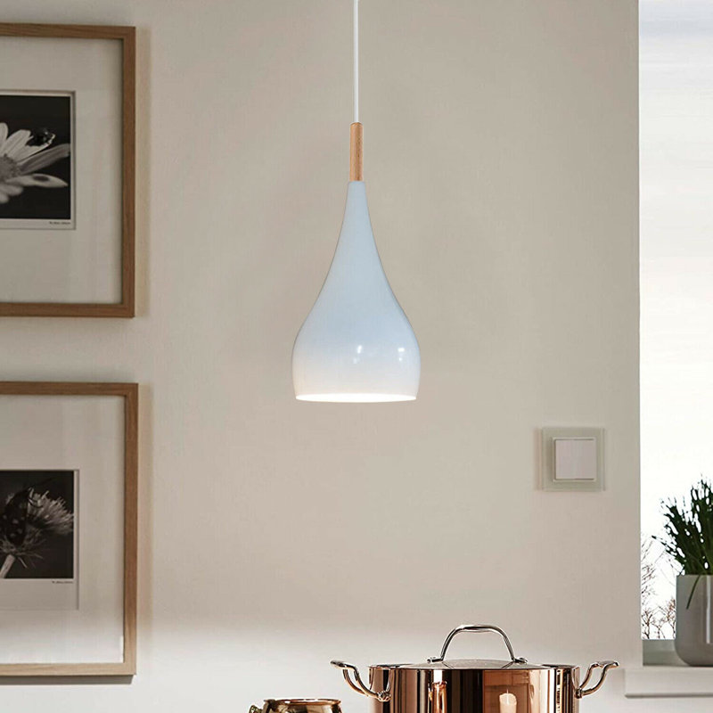 Byrd 1 - Light White Pendant, White