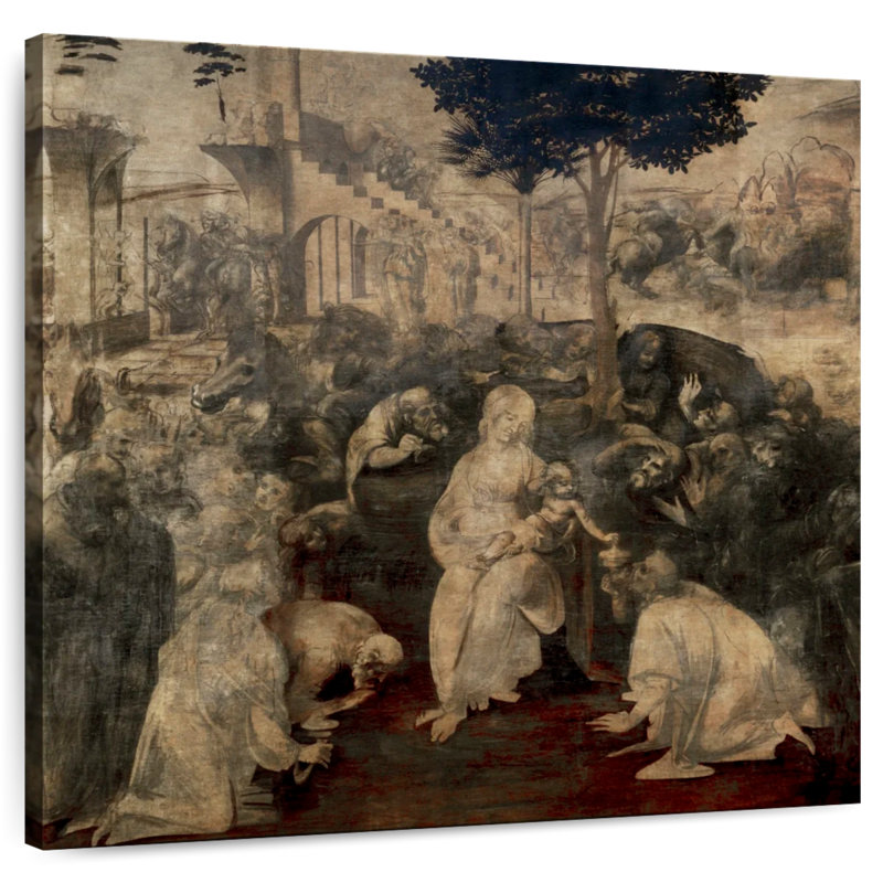 Adoration des mages, H 10 po x l 10 po