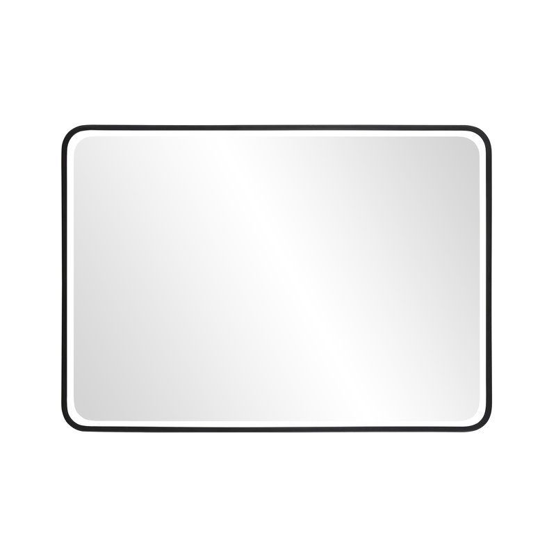 Arloine Metal Beveled Bathroom Vanity Mirror Rounded Wall Mirror , 24" x 32" 