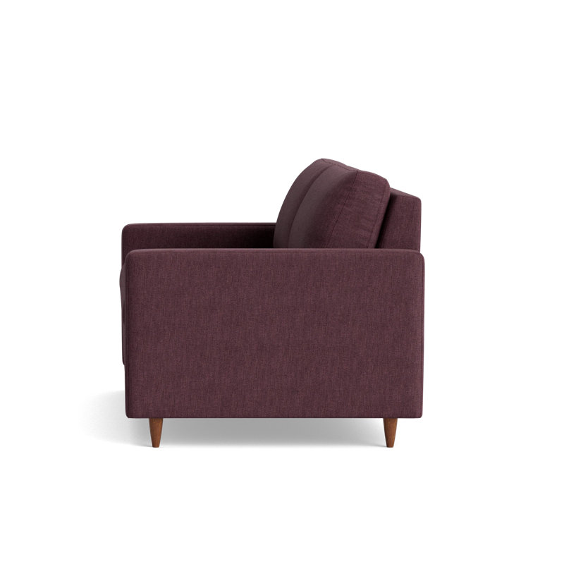 MCM Sofa Bed, Performance Weave - Aubergine