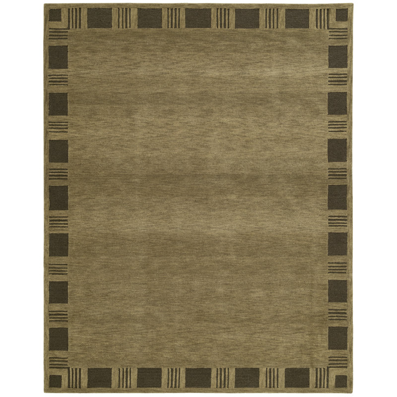 Porto Hand Tufted Wool Indoor Rug, 2'6x8', Green