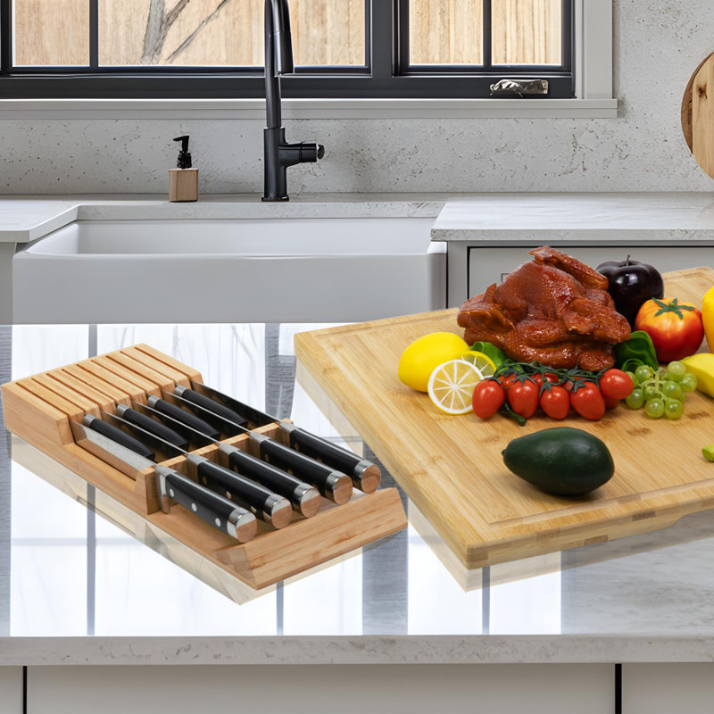TAKKUI 9 Slot Drawer Knife Block
