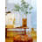 Fluted Cylindrical Flower Glass Vase Ornaments Glass Vase For Home Decor-1501540740