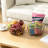 Modern Gold Wire Nesting Baskets – 7" & 10" Stackable Tabletop Storage Containers, Set of 2