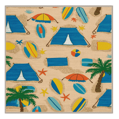 Tapis bord de mer lavable