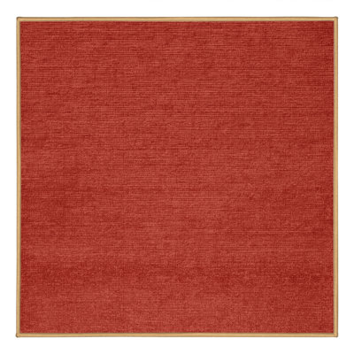 Tapis brun uni lavable à la machine