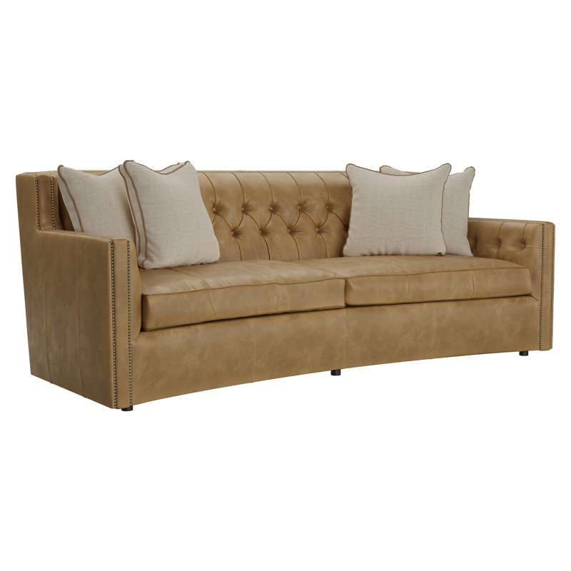 Candace Upholstered 96'' Sofa, Brown