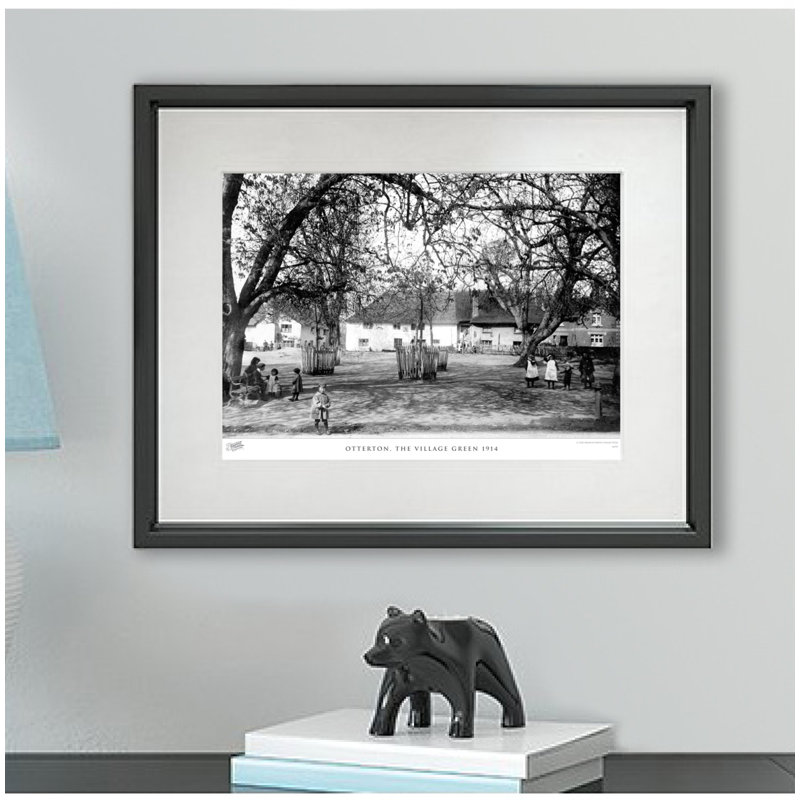Otterton, The Village Green 1914 by Francis Frith - Single Picture Frame Print, 40cm H x 50cm W x 2.3cm D
