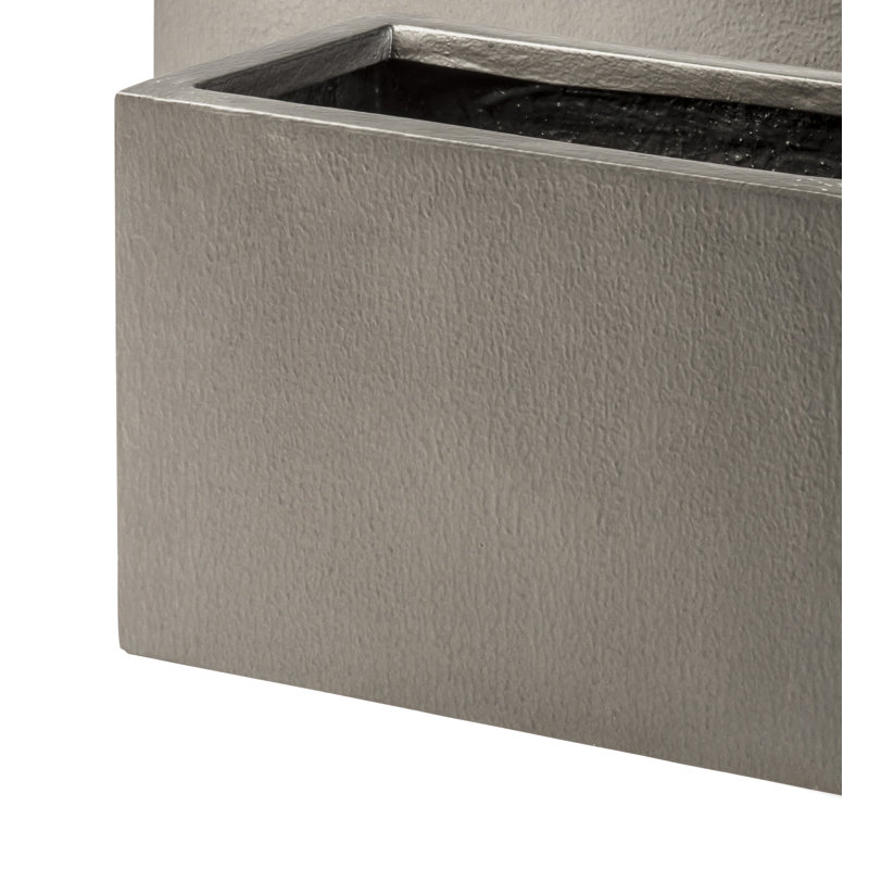 Hollriegel Fiberglass Window Box Planter, Medium, Faux Lead