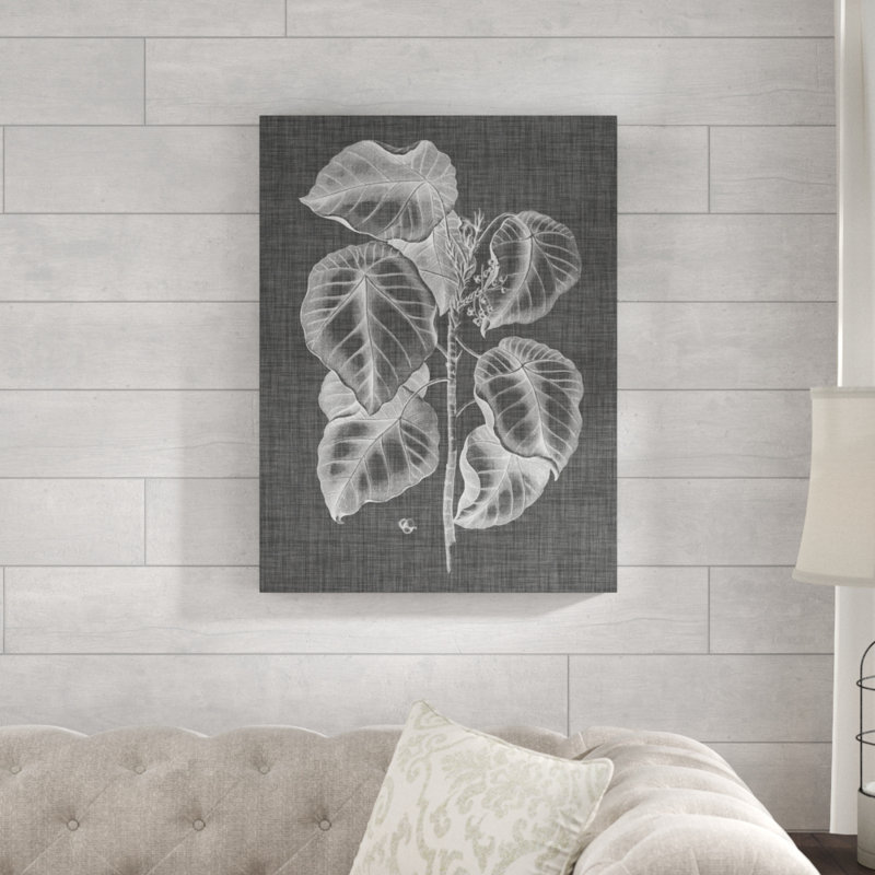«Graphic Foliage IV» par Vision Studio - reproduction de dessin sur toile, H 19 po x l 14 po x P 2 po