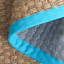 Tapis naturel / turquoise en bambou Chester-1992292940
