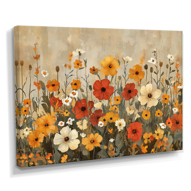 Alvey - Floral Wall Art, H 12 po x l 20 po, Toile tendue, Ne s’applique pas