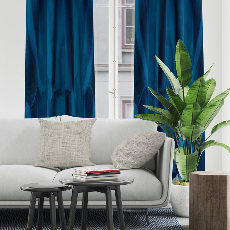 Semi Sheer Curtain Pair, 20" W x 52" L