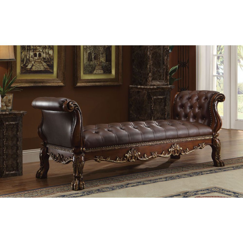 Aaryn Bench, Cherry Oak/Brown