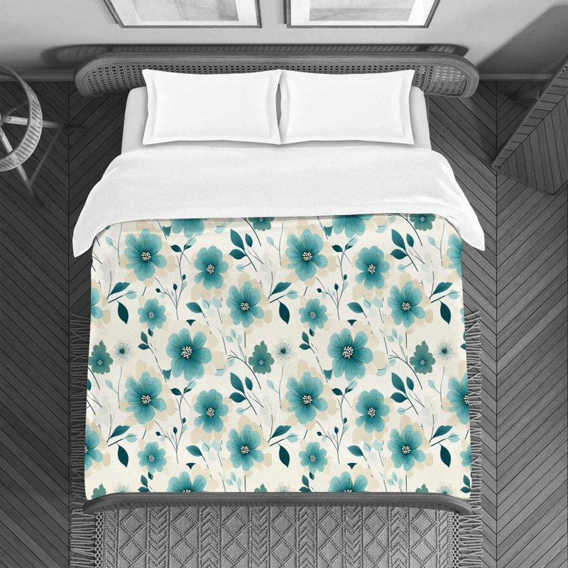 Floral Avona Bedding, Twin Duvet Cover