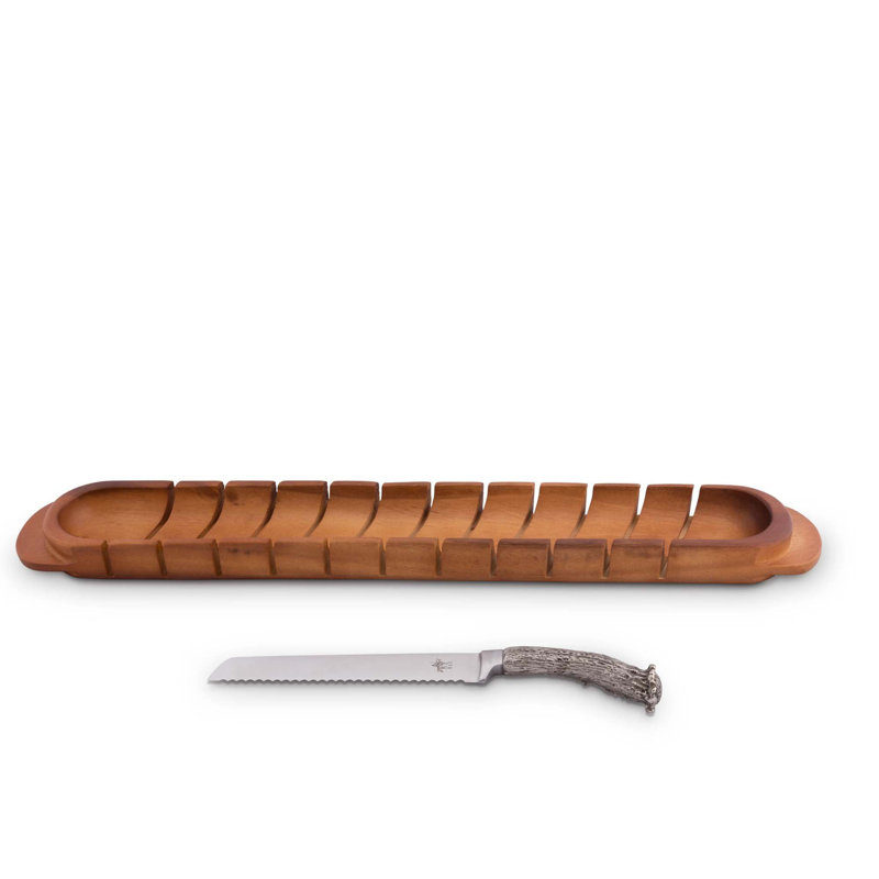 Vagabond House Lodge Acacia Wood Bread Board