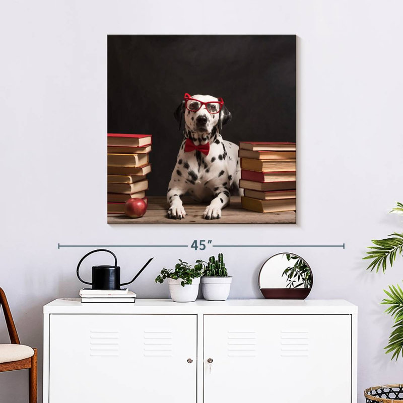 Brampt Dalmatian Librarian, 30" H x 30" W