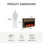 Wide Modern Farmhouse Mantel with Electric Fireplace-88293516