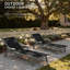 Chaise longue inclinable en PEHD - 5 positions réglables avec porte-gobelet et roulettes-371788650-371788662-372154595