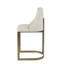 Tabouret de comptoir rembourré H 26 po avec base en métal