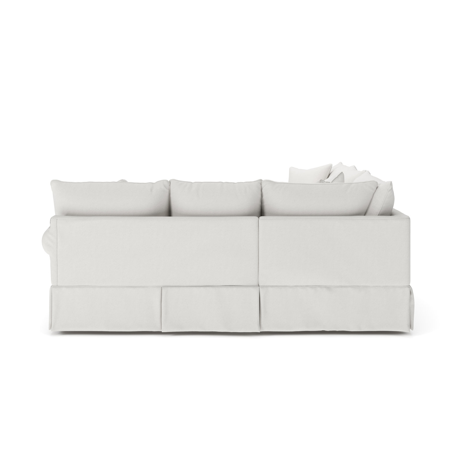 Amari Slipcovered L-Sectional, Left Hand Facing, Macarena Beige
