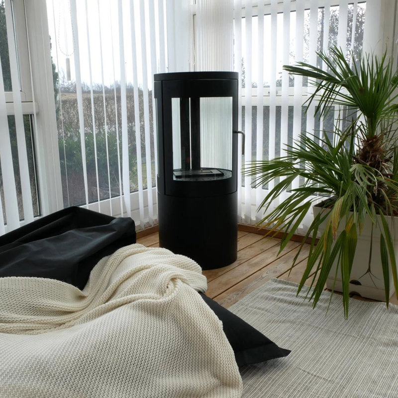 Belfry Heating 43cm W Matte Black Bio-Ethanol Fireplace
